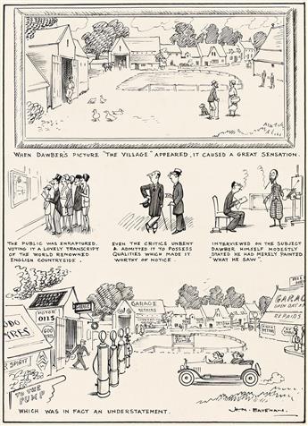 HENRY MAYO BATEMAN (1887 - 1970) When Dawber's picture "The Village" appeared, it caused a great sensation.